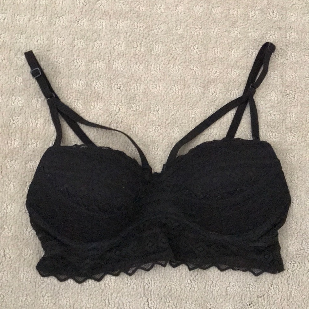 Strappy Black Bra